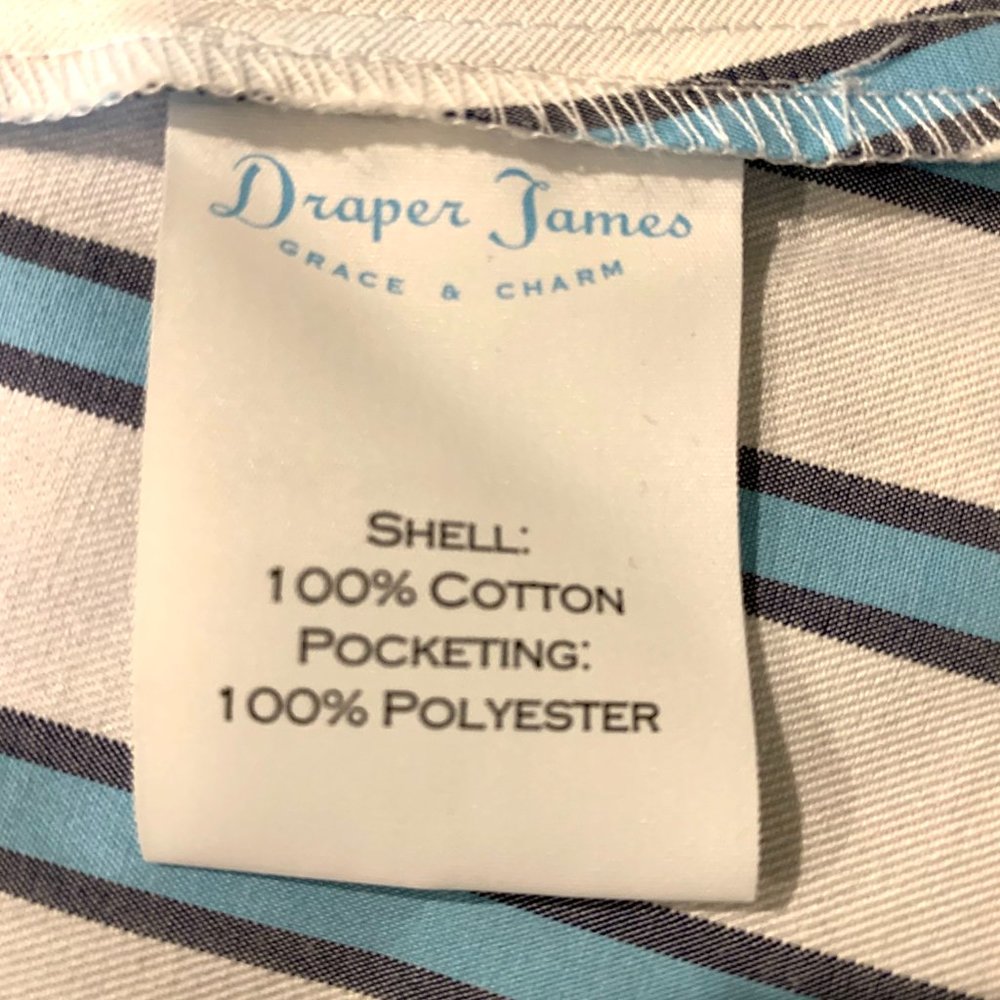 Draper James Striped Shirtdress. NWT. - Picture 6 of 8